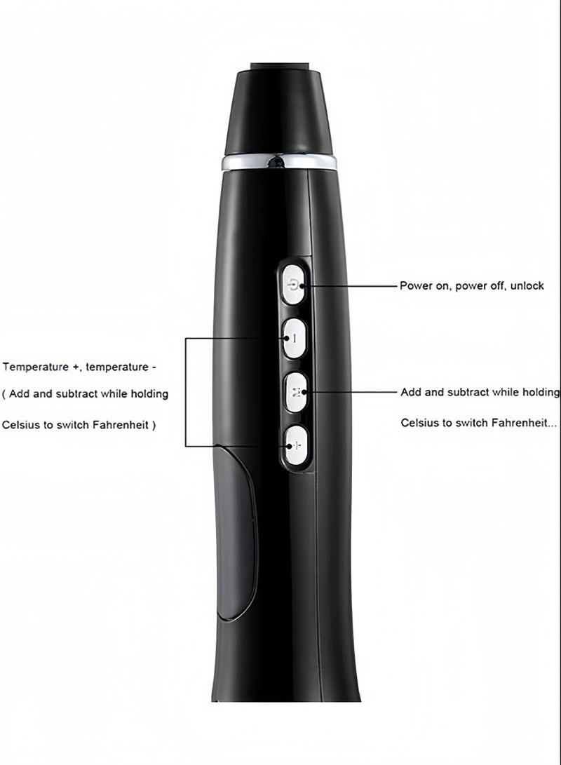 BLOOMING TIME HAIR CURLER ROSE SHAPE CERAMIC AUTOMATIC WHITE (Black) - Image 4